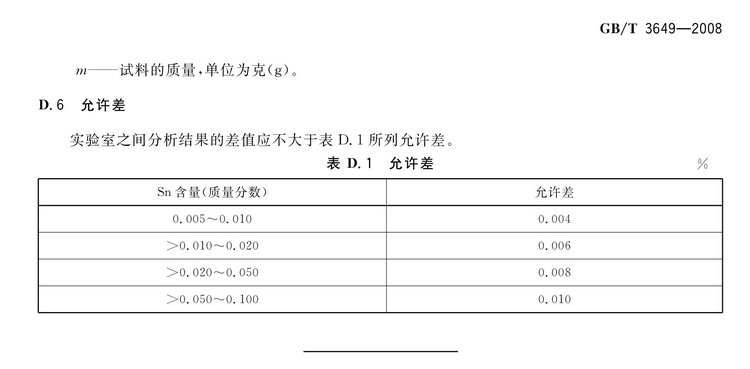 GB/T3649-2008鉬鐵國(guó)家標(biāo)準(zhǔn)