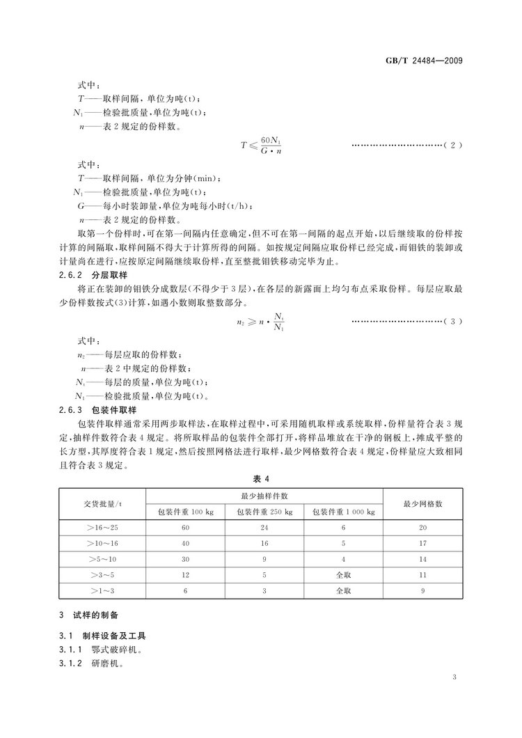 GB/T 24484-2009 鉬鐵試樣的采取和制備方法國(guó)家標(biāo)準(zhǔn)